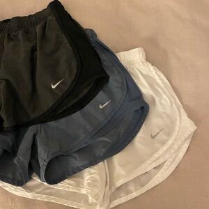 Nike Women's Shorts Trio - Black, Blue, White